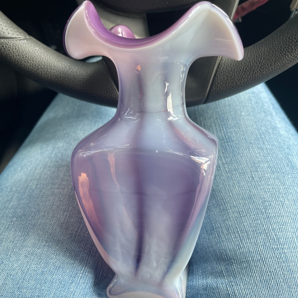 Elegant Purple Glass Vase